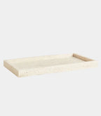 Genuine Travertine Stone Tray – Decorative 9.8 × 5.9 in Organizer