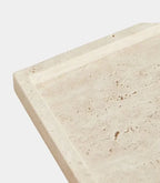 Genuine Travertine Stone Tray – Decorative 9.8 × 5.9 in Organizer