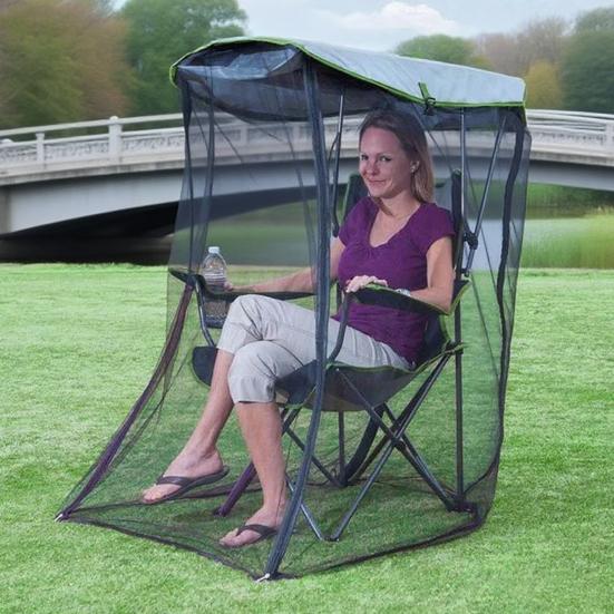 Camping Chair Tent with Mosquito Net and Sun Cover
