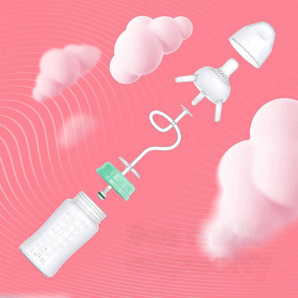 Anti-Colic Baby Bottle with Easy-Hold Ergonomic Design
