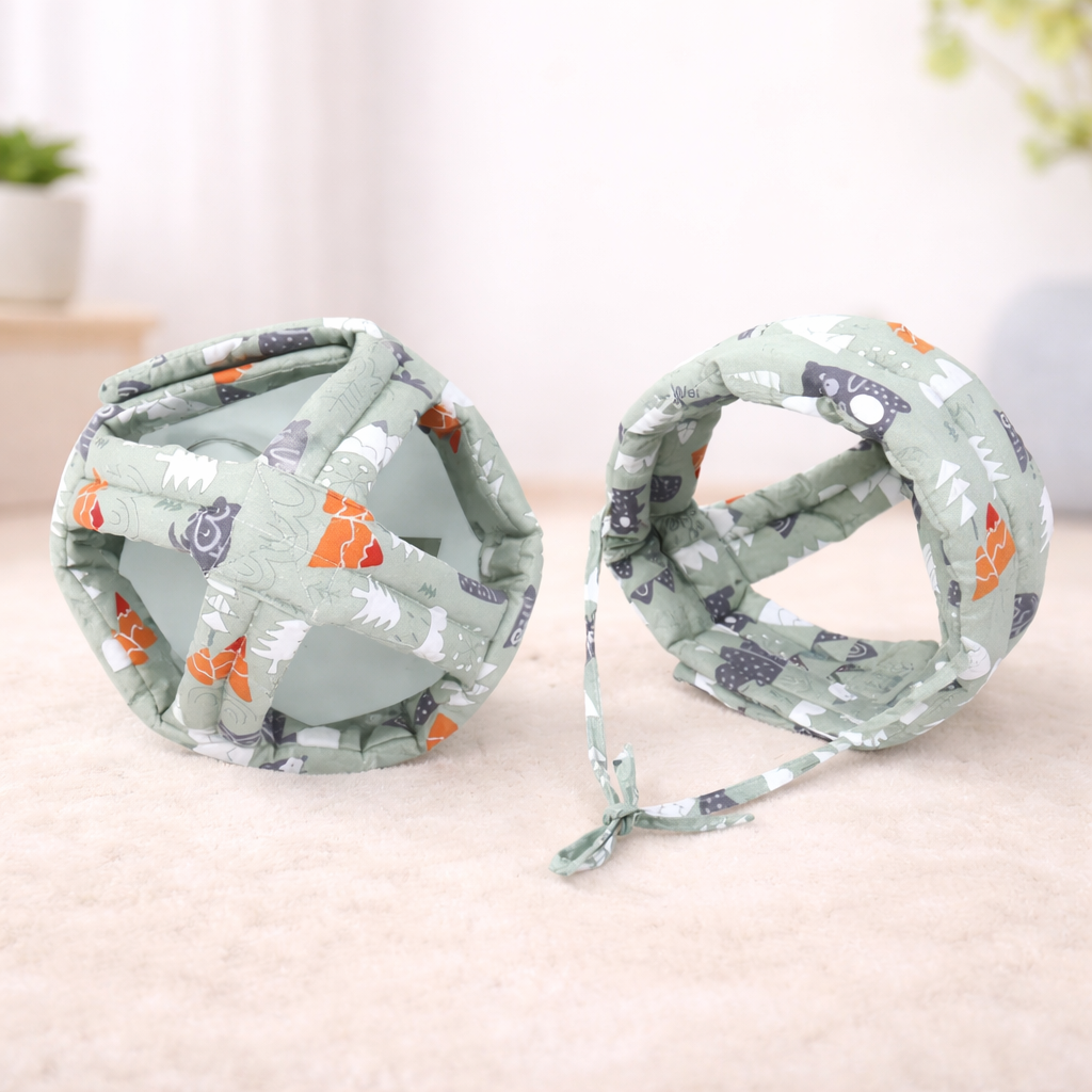 Soft Baby Head Protection Helmet with Adjustable Fit
