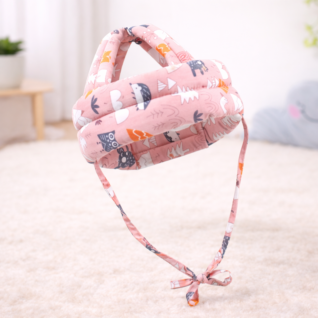 Soft Baby Head Protection Helmet with Adjustable Fit
