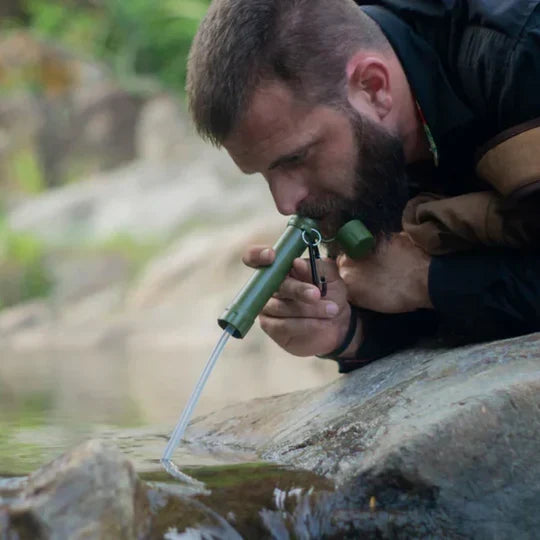 Portable Water Filter for Hiking, Camping & Emergency Kits – 1,500 L Capacity