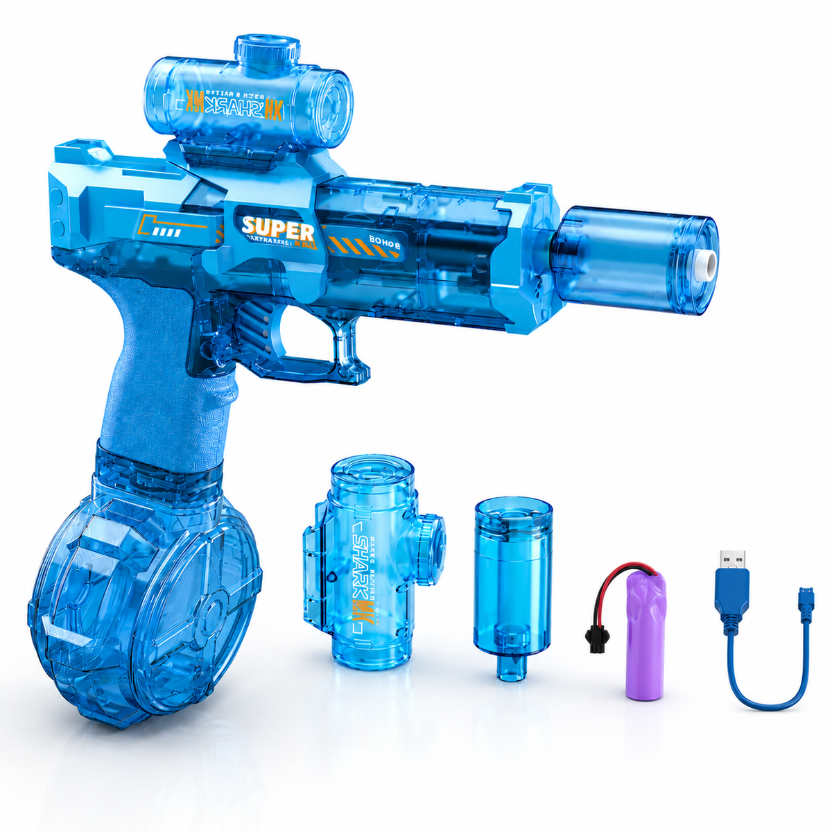 Kids' Electric Water Gun with Automatic Firing for Outdoor Play