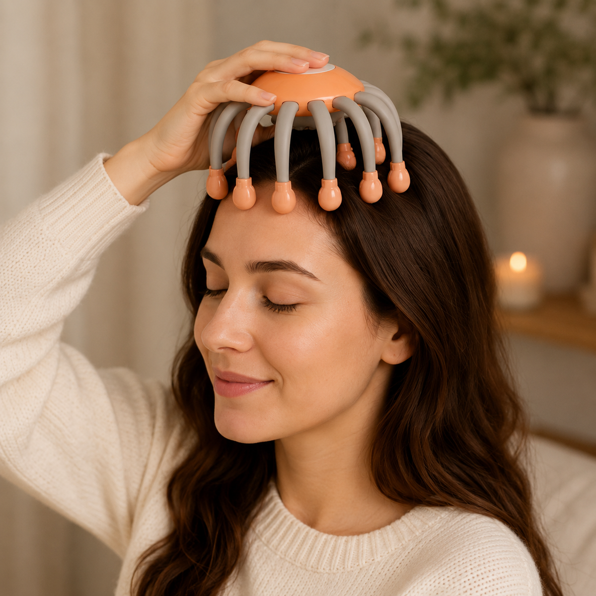 Scalp & Head Massager with Soft Massage Points
