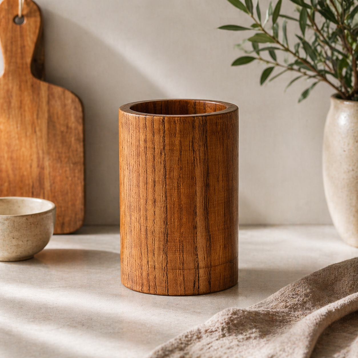 Walnut Utensil Holder
