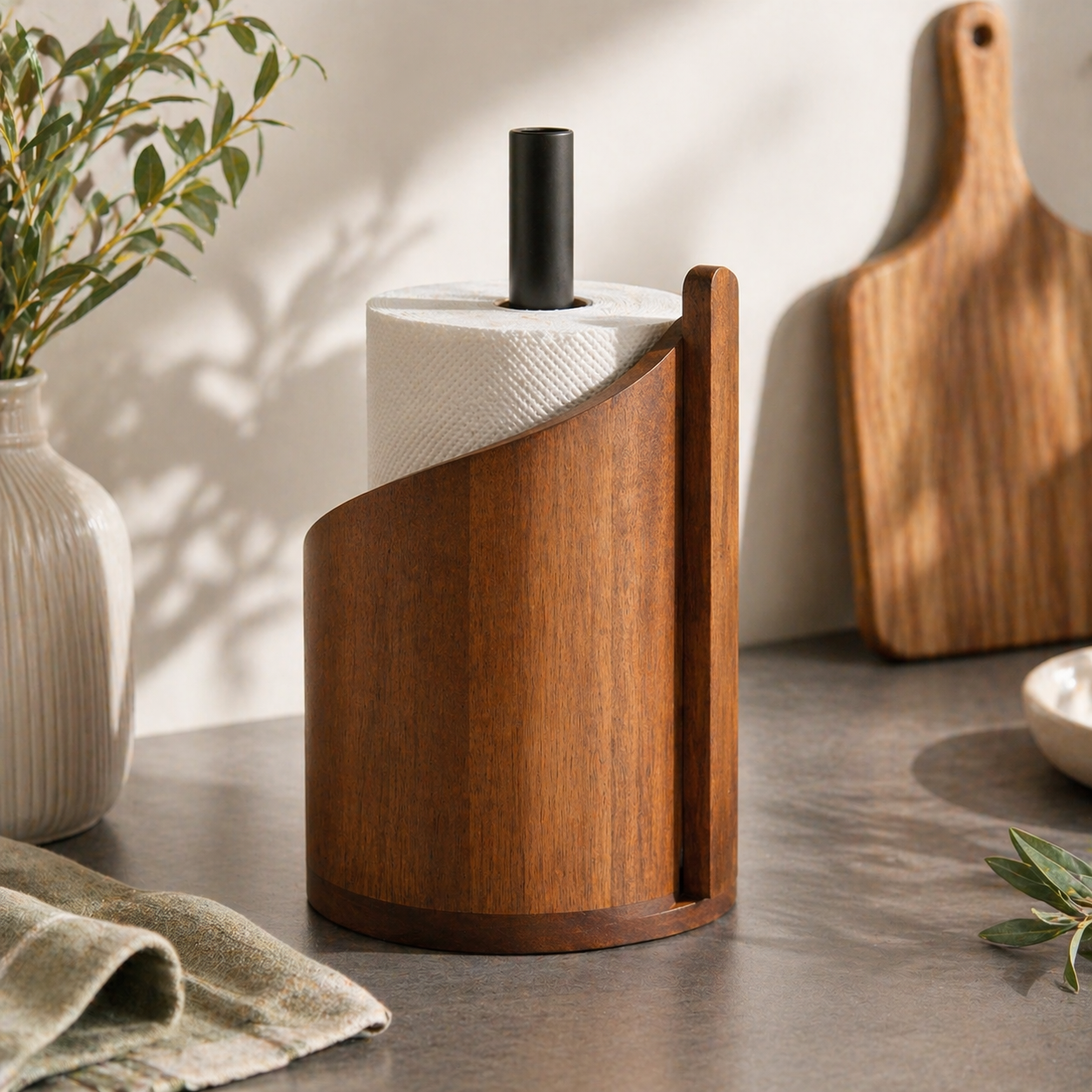 Vindahls | Walnut Paper Towel Holder