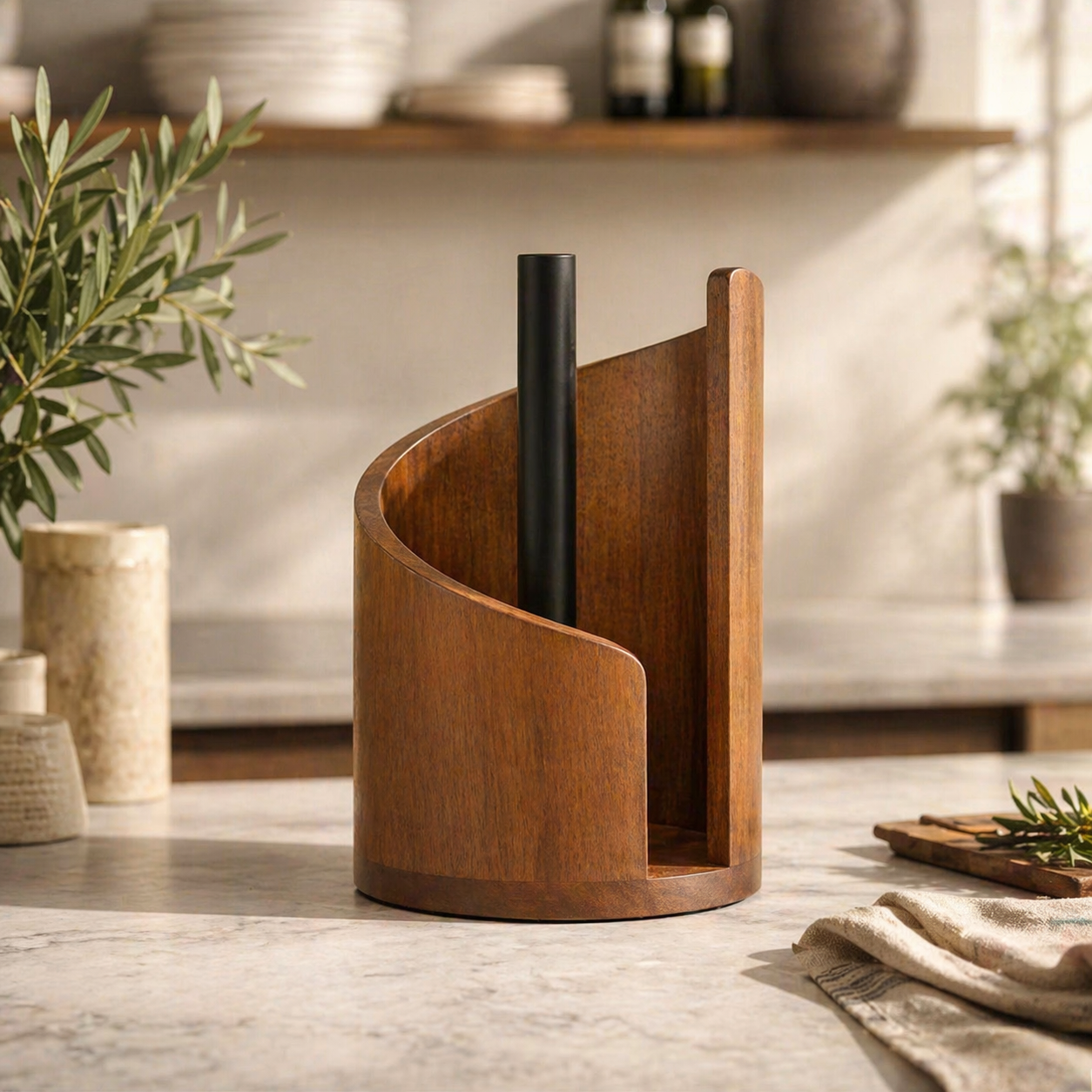 Vindahls | Walnut Paper Towel Holder