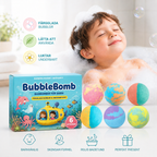 Kids' Colorful Bath Bomb with Surprise Toy Inside