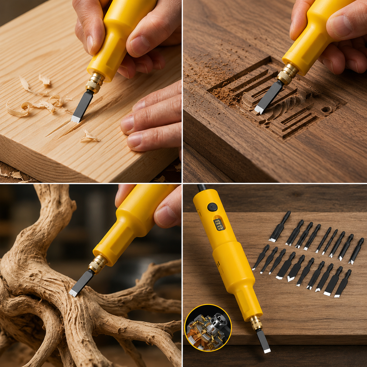 Electric Wood Carving Tool for Detail Work and Engraving