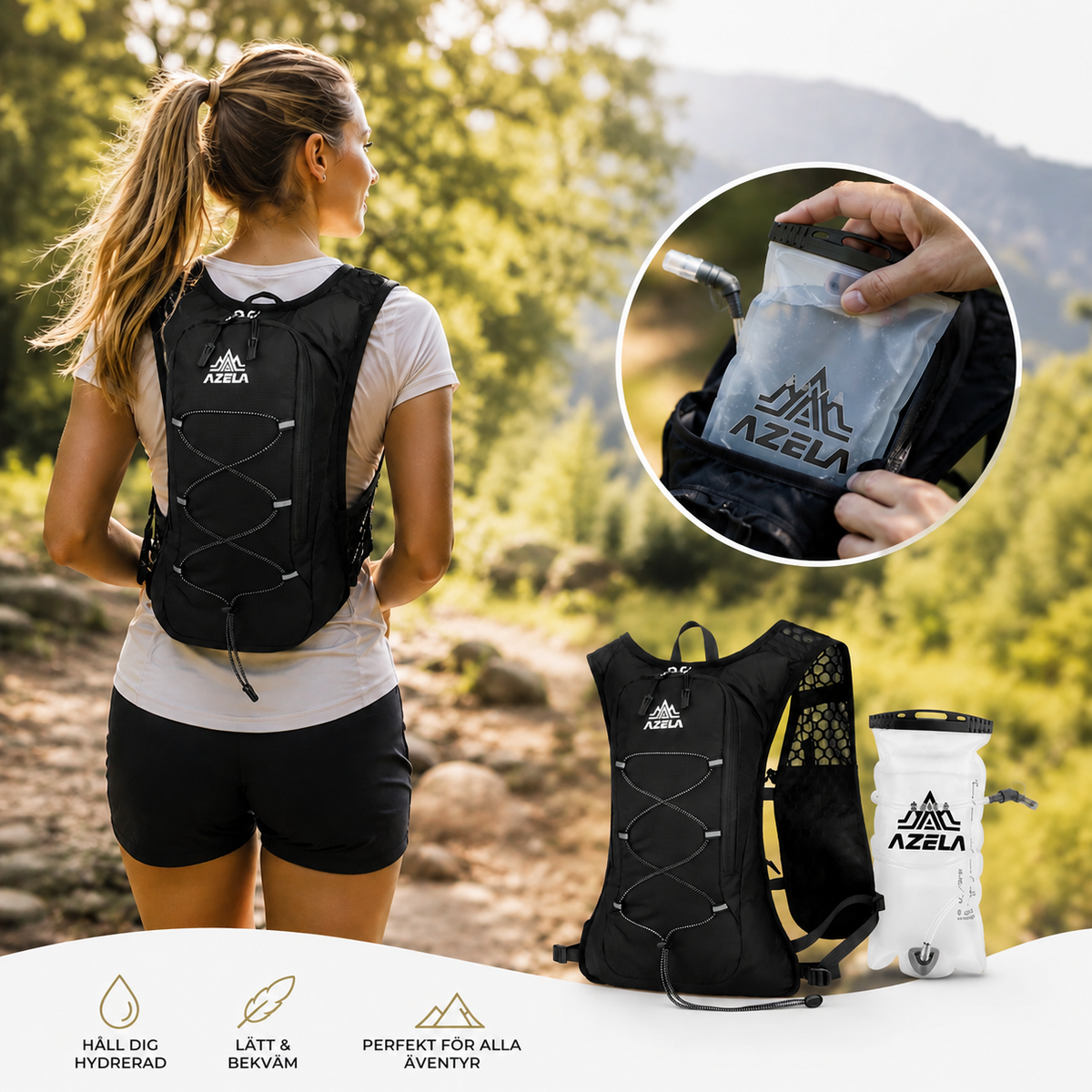 Lightweight 5L Hydration Backpack for Running, Cycling & Hiking