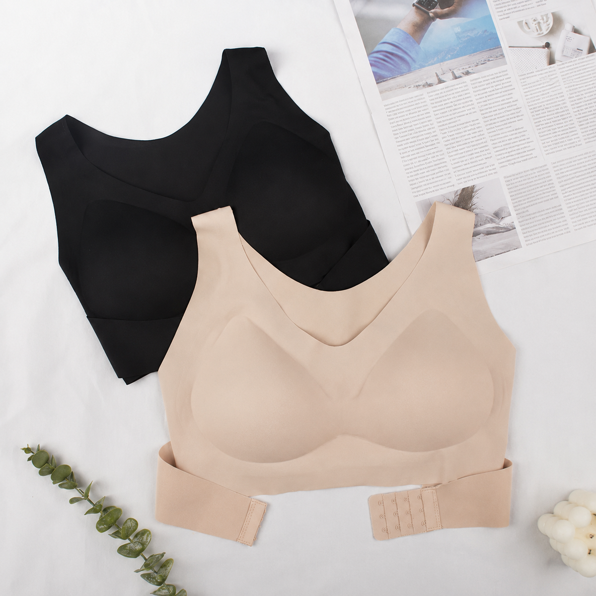 Women's Crisscross-Back Support Bra for Everyday Comfort