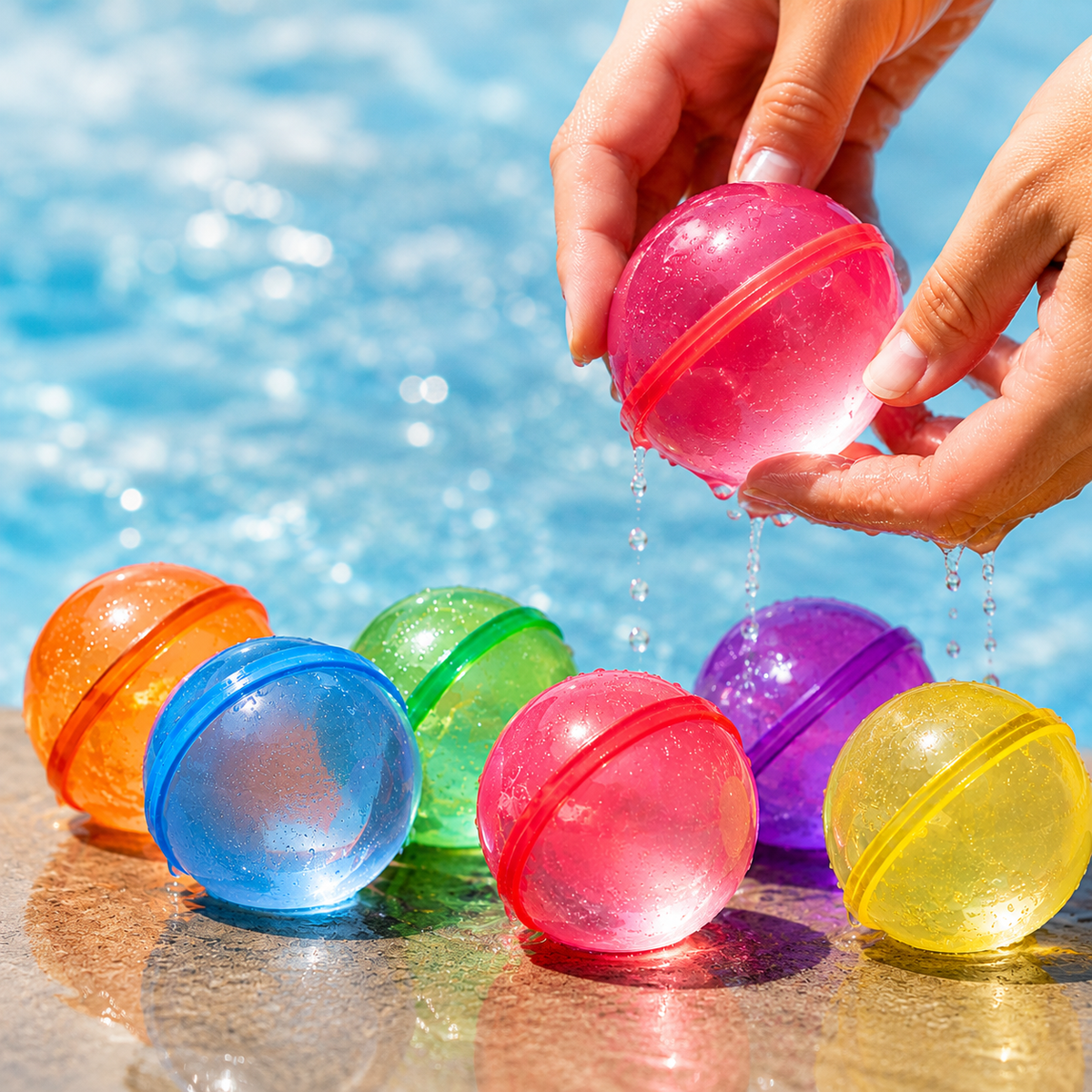 Reusable Self-Sealing Water Balloons for Kids – 4-Pack