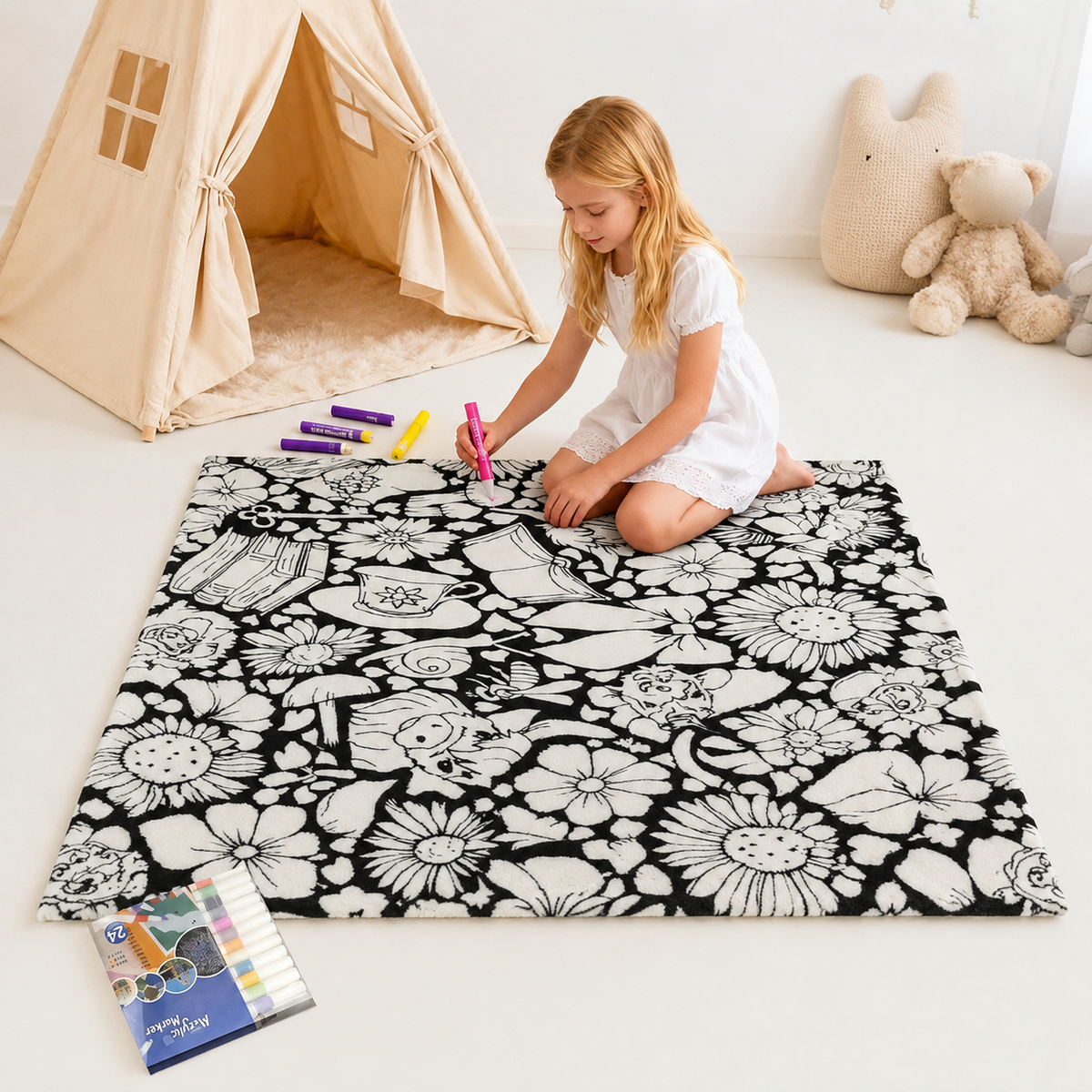 Kids' Color-Your-Own Blanket – Creative Coloring Activity