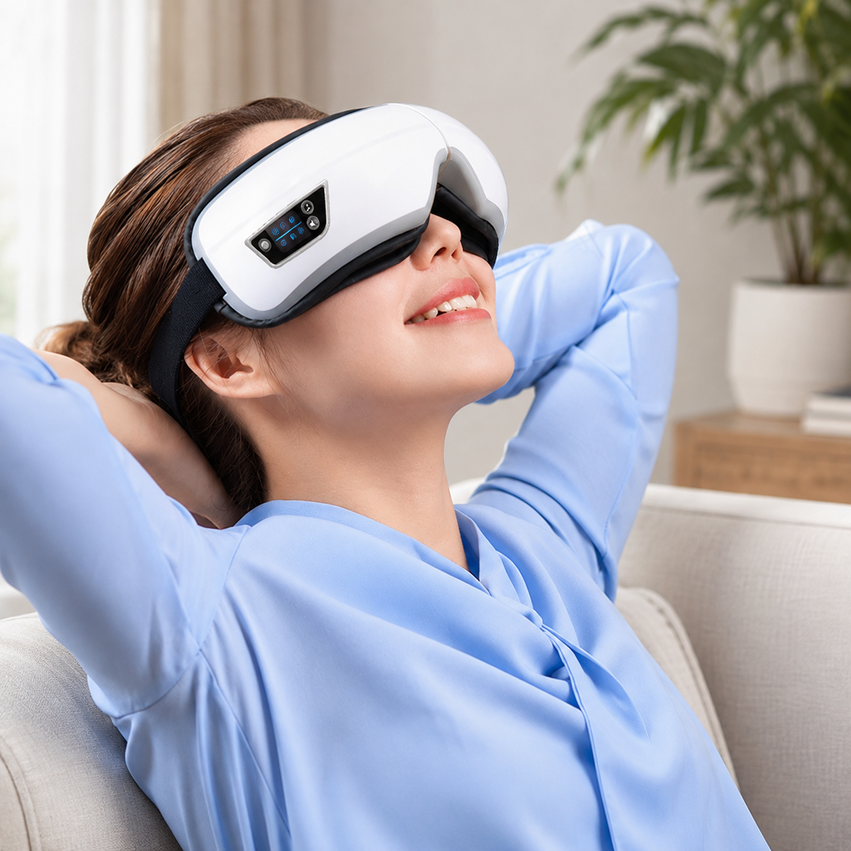 Eye Massager with Air Pressure, Vibration & Bluetooth