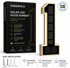 Vindahls House Numbers | Illuminated & Solar-Powered