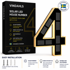 Vindahls House Numbers | Illuminated & Solar-Powered