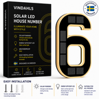 Vindahls House Numbers | Illuminated & Solar-Powered