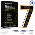 Vindahls House Numbers | Illuminated & Solar-Powered