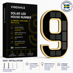 Vindahls House Numbers | Illuminated & Solar-Powered