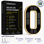 Vindahls House Numbers | Illuminated & Solar-Powered