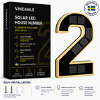 Vindahls House Numbers | Illuminated & Solar-Powered