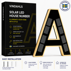 Vindahls House Numbers | Illuminated & Solar-Powered