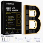 Vindahls House Numbers | Illuminated & Solar-Powered