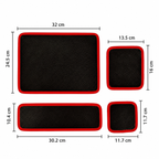 4-Piece Magnetic Parts Tray & Silicone Tool Organizer Set