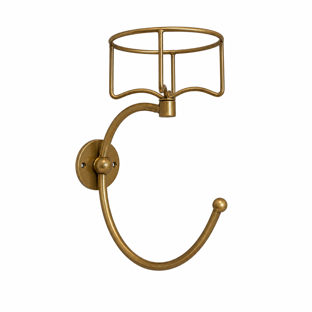 Wall-Mounted Towel Holder with Candle Holder – 2-in-1 Bathroom Organizer