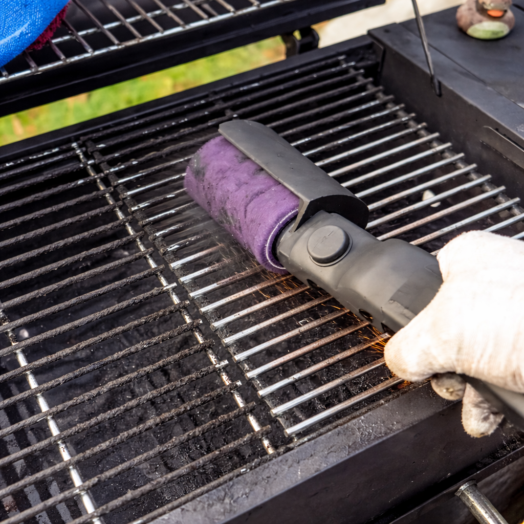 Cordless Electric Grill Cleaning Brush – 3 Speeds & 180° Adjustable Head