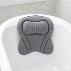 Padded Bathtub Pillow with Suction Cups for Neck, Shoulder & Back Support