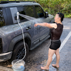Portable Camping Shower and Water Pump for Outdoor Use
