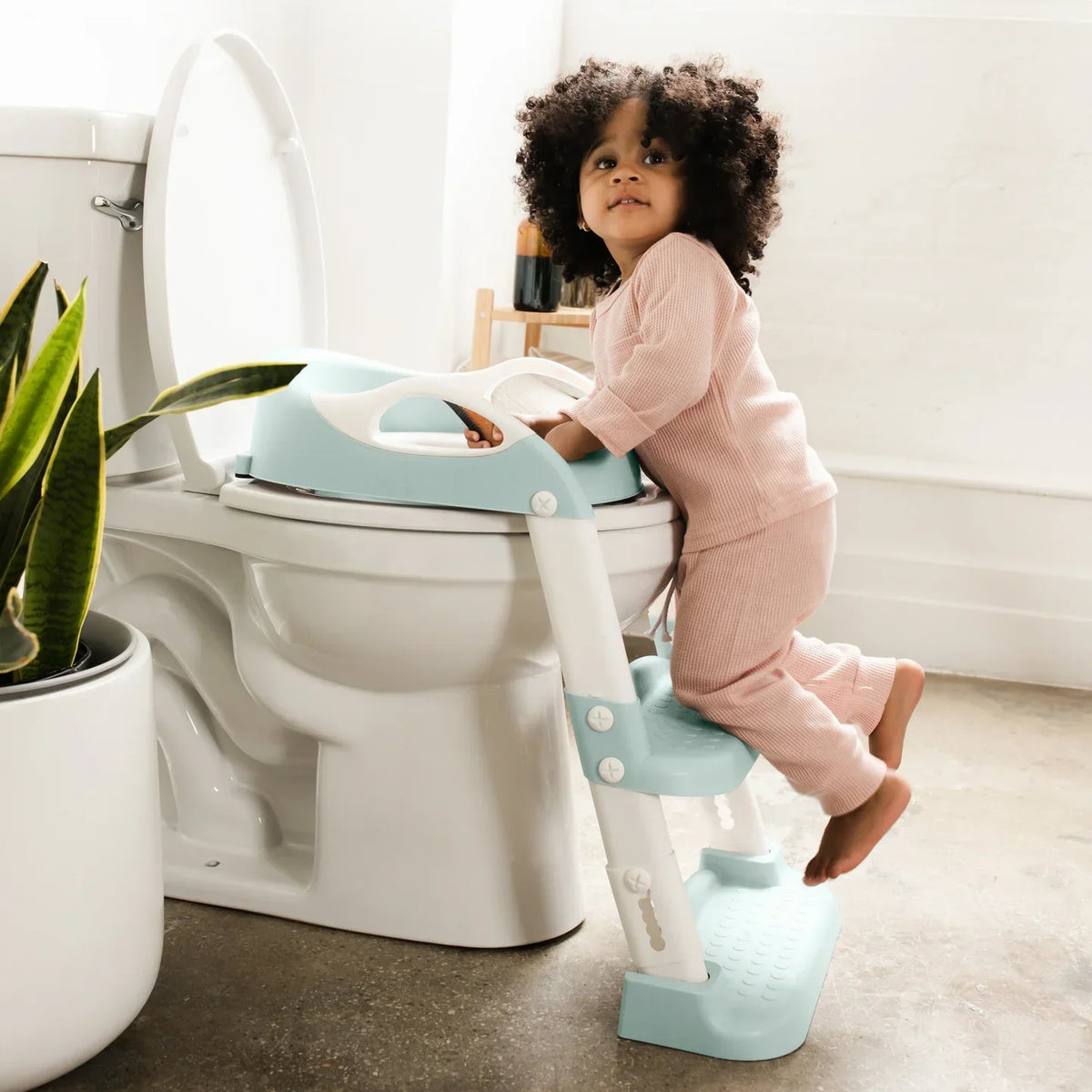 Kids' Potty Training Toilet Seat with Adjustable Steps – Foldable
