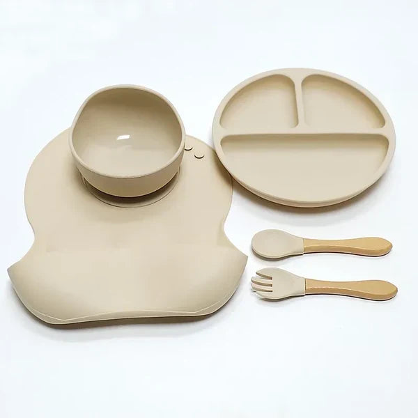 5-Piece Toddler Feeding Set with Suction Base