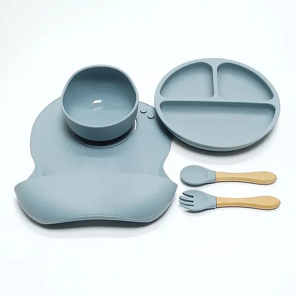 5-Piece Toddler Feeding Set with Suction Base