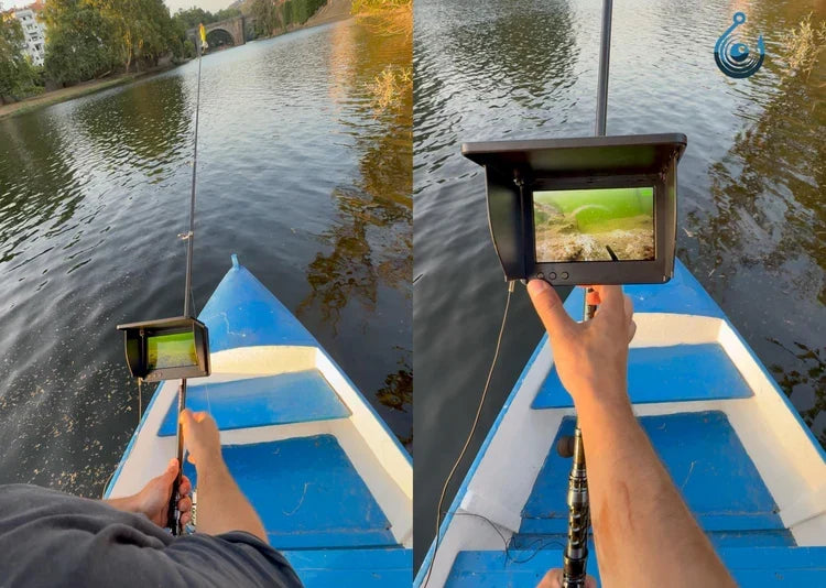 Waterproof Underwater Fishing Camera with Live-View LED Screen