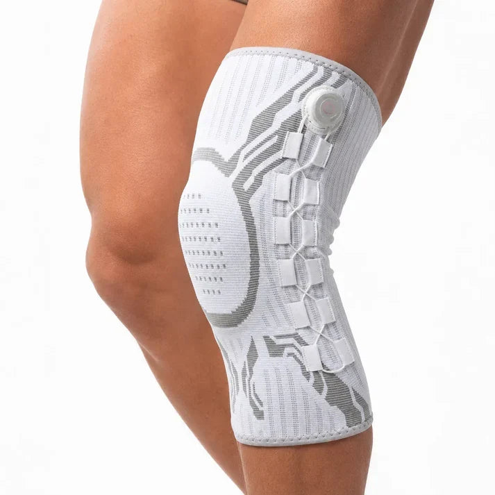 Adjustable Knee Support with Dial Compression and Breathable Fit