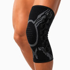 Adjustable Knee Support with Dial Compression and Breathable Fit