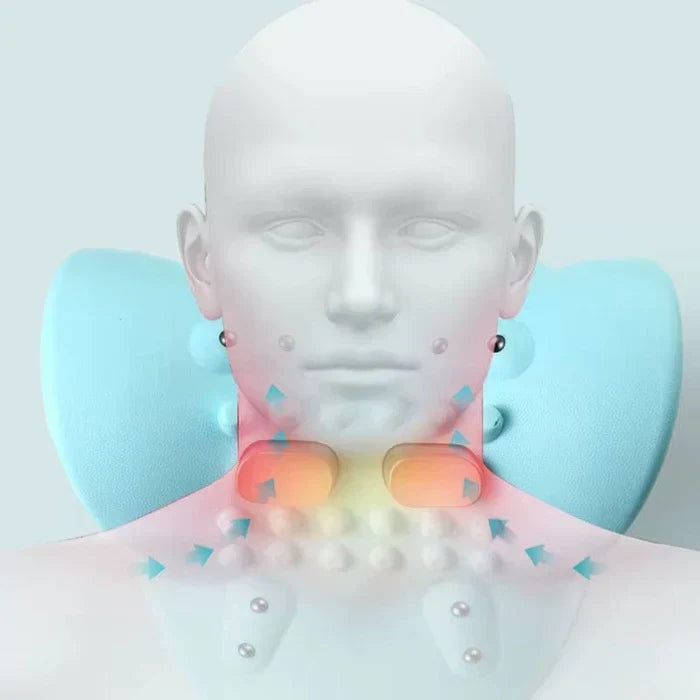 Cordless Electric Neck Massager with EMS, Heat & Vibration
