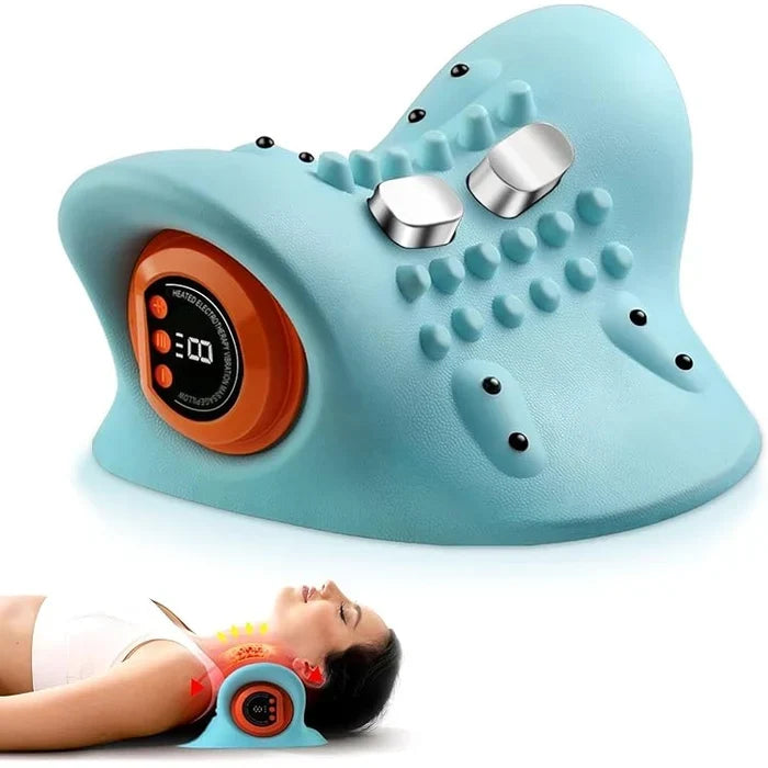 Cordless Electric Neck Massager with EMS, Heat & Vibration