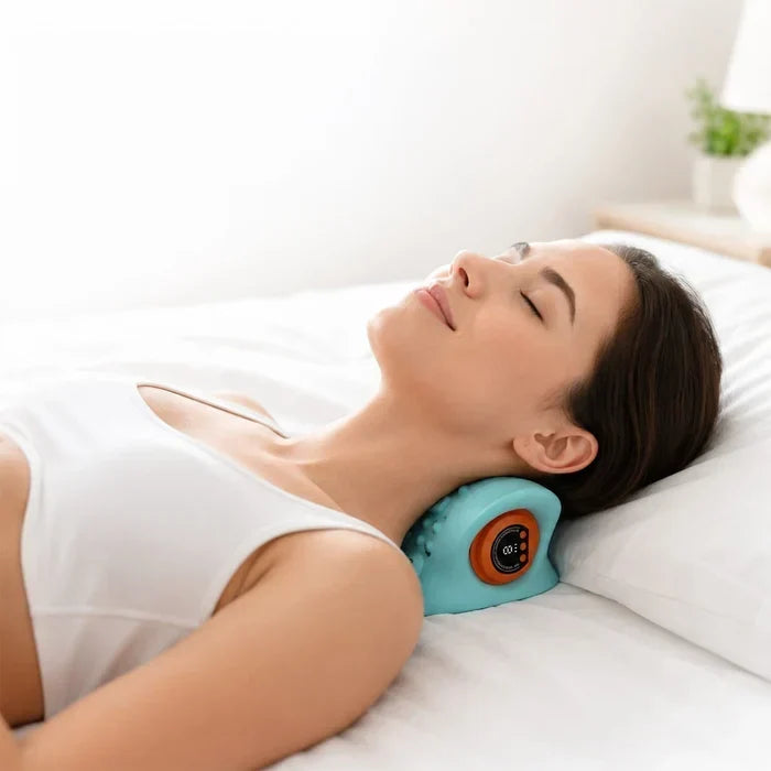 Cordless Electric Neck Massager with EMS, Heat & Vibration