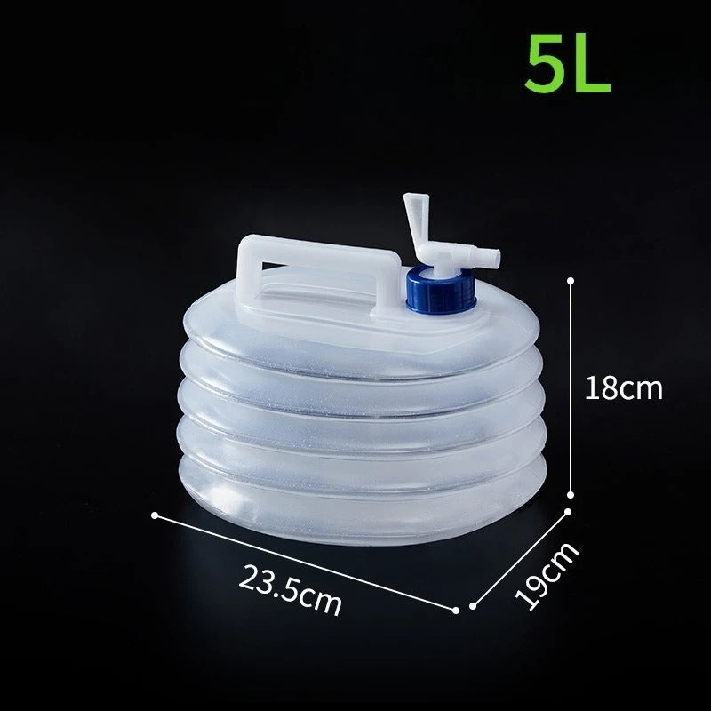 5-Litre Collapsible Camping Water Container with Tap