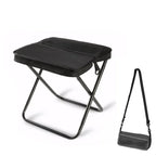 Lightweight Folding Camping Stool with Shoulder-Strap Carry Bag