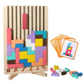 Kids' Building Block Logic Puzzle – Colorful Problem-Solving Game