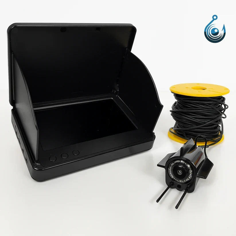 Waterproof Underwater Fishing Camera with Live-View LED Screen